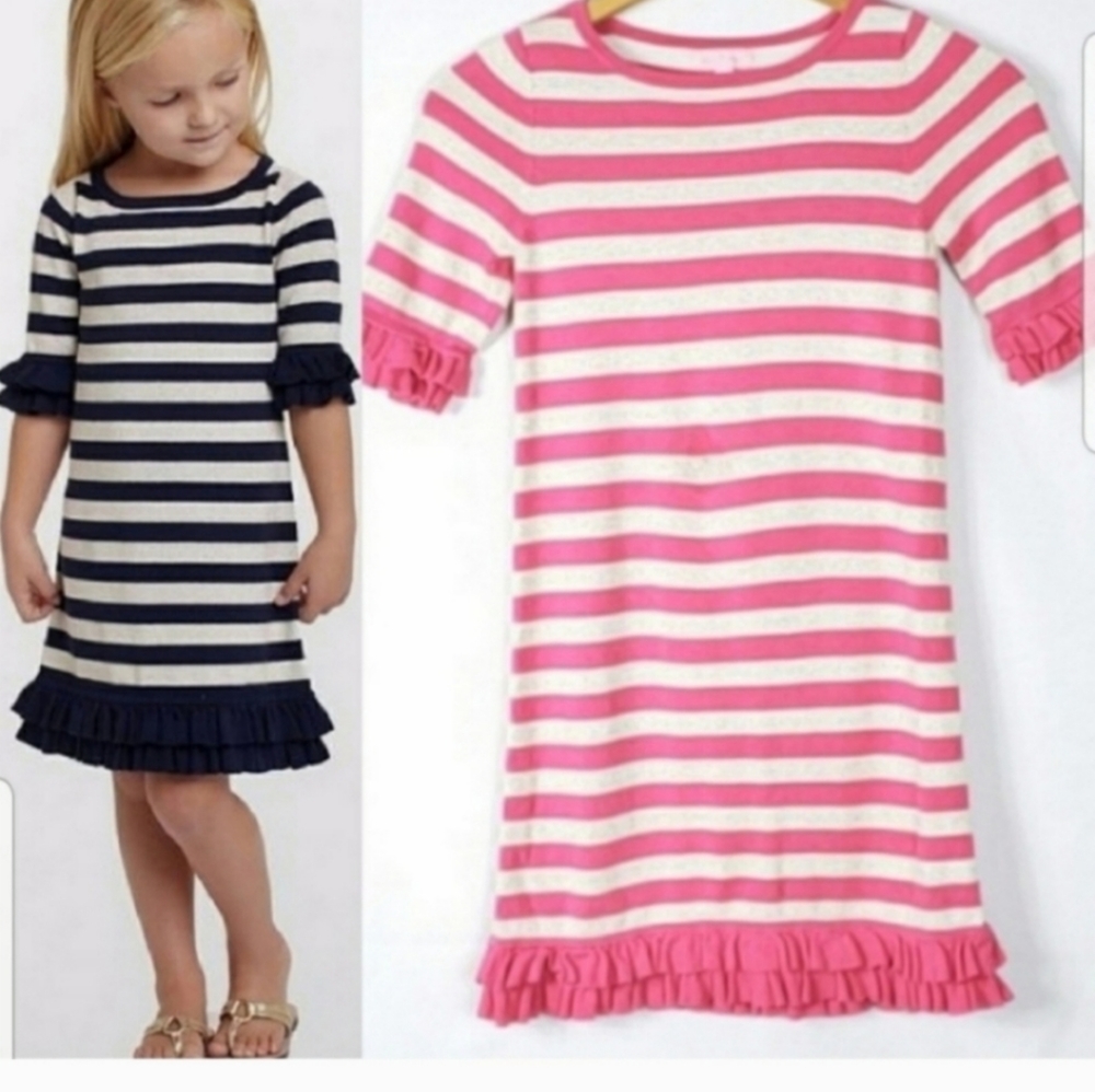 Lilly Pulitzer knit striped Helena dress SZ.M(6-7)
